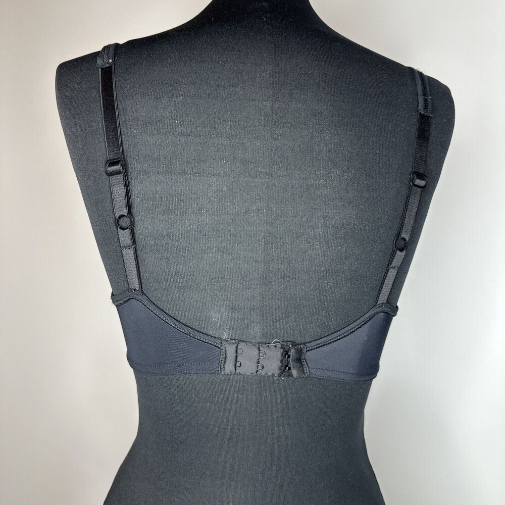 Vintage Warners Pure Electricity Sheer Black Unlined Underwire Bra Size 34C - Picture 6 of 10